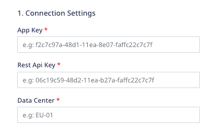 Braze connection settings