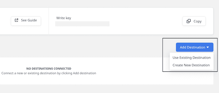 Add destination in RudderStack